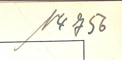 - (NSDAP-Gauarchiv Südhannover-Braunschweig), Von Hand: Nummer; '14756'. 