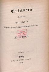 DLIT7893 : Quickborn (1871)