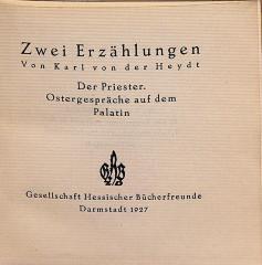 DLIT7925 : Zwei Erzählungen (1927)
