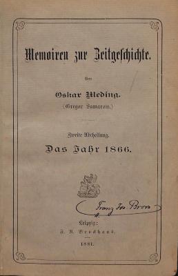 DLIT7827:2 : Memoiren zur Zeitgeschichte (1881)
