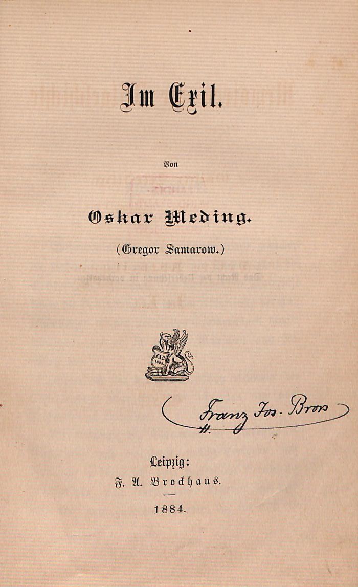 DLIT7827:3 : Memoiren zur Zeitgeschichte (1884)