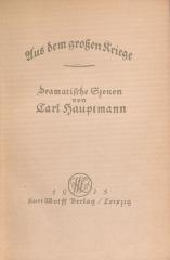 DLIT7810 : Aus dem großen Kriege (1915)