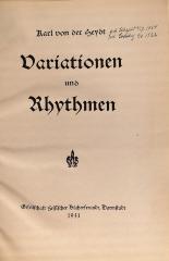 DLIT7920 : Variationen und Rhythmen (1931)