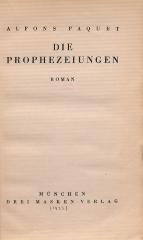 DLIT7812 : &lt;&gt; Prophezeiungen (1923)