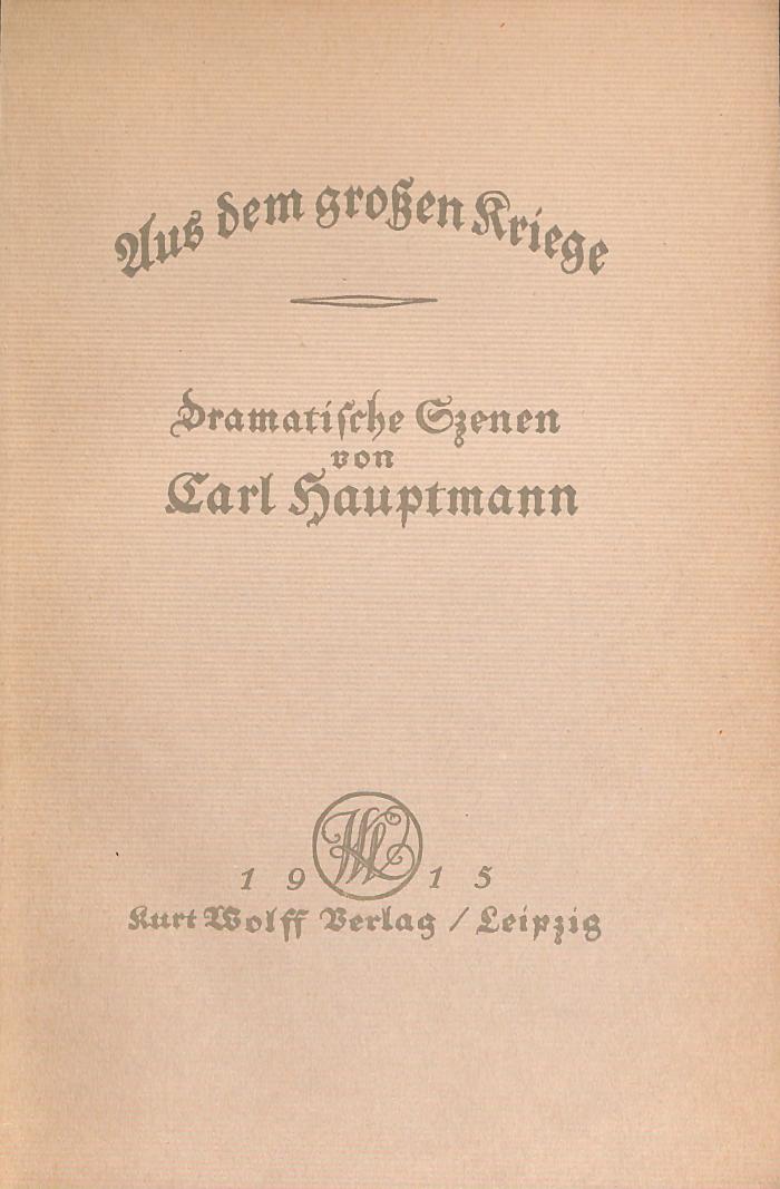 DLIT7810 : Aus dem großen Kriege (1915)