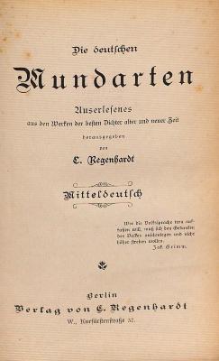 DLIT7905:2 : &lt;&gt; deutschen Mundarten (1896)