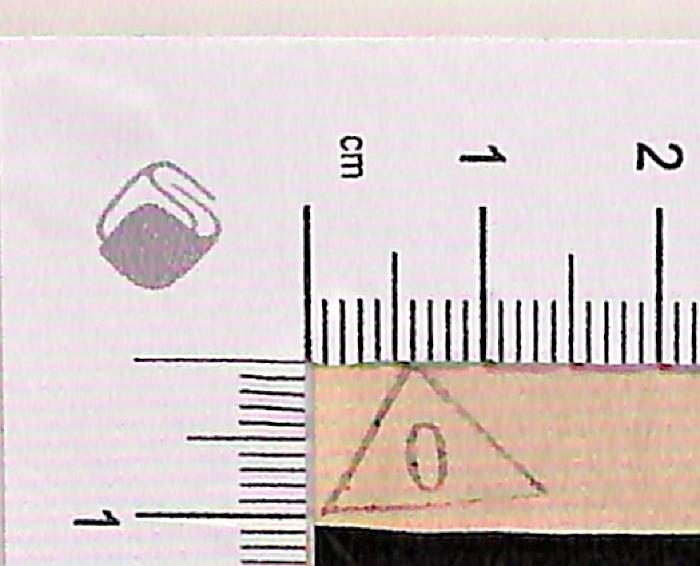 -, Stempel: Zensurstempel; '"0" in Dreieck'