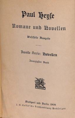 DLIT7949:20 : Romane und Novellen (1908)