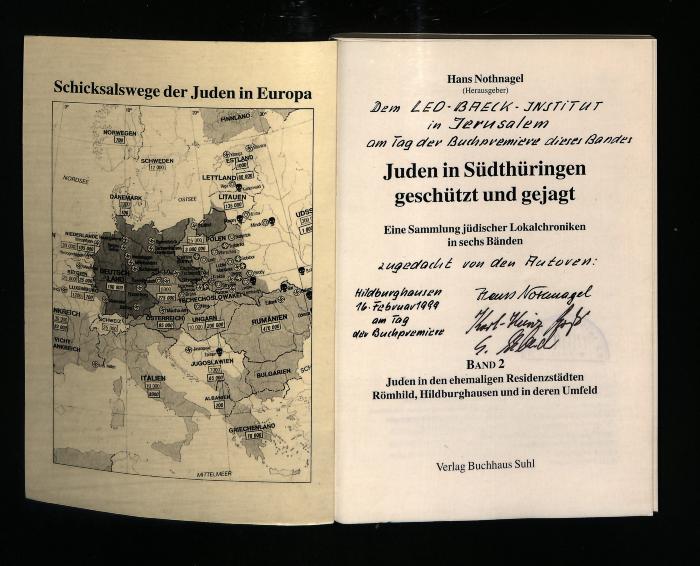 JUD II E5 99 114 B : Juden in Südthüringen – Geschützt und Gejagt
