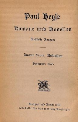 DLIT7949:13 : Romane und Novellen (1907)