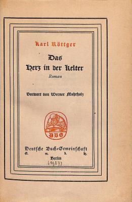 DLIT7950 : &lt;&gt; Herz in der Kelter (1927)
