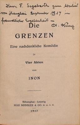DLIT7952 : &lt;&gt; Grenzen (1917)