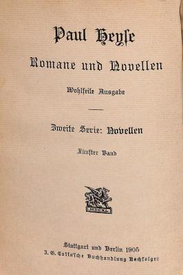 DLIT7949:5 : Romane und Novellen (1905)