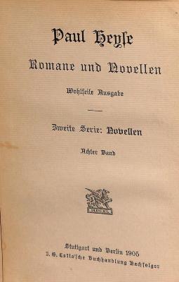 DLIT7949:8 : Romane und Novellen (1905)