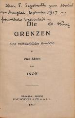 DLIT7952 : &lt;&gt; Grenzen (1917)