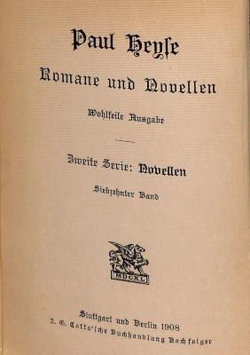 DLIT7949:17 : Romane und Novellen (1908)