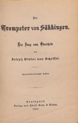DLIT8076 : &lt;&gt; Trompeter von Säkkingen (1889)