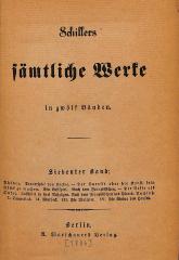 DLIT8069:7/9 : Schillers sämtliche Werke ([1886])