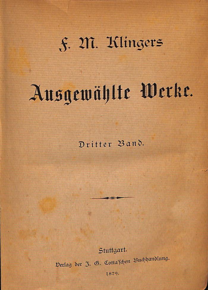 DLIT7957:3 : Ausgewählte Werke (1879)