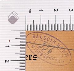 - (Hamm, Balduin), Stempel: ; 'Balduin Hamm Wipperfürth 
'.  (Prototyp)