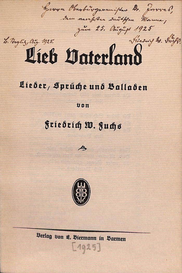 DLIT8085 : Lieb Vaterland ([1925])