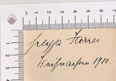 - (Jarres, Freyja), Von Hand: Autogramm; 'Freyja Jarres '. 