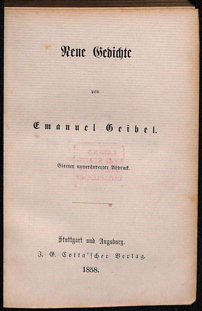 DLIT8293 : Neue Gedichte (1858)