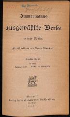 DLIT8269:2 : Immermanns ausgewählte Werke ([1893])