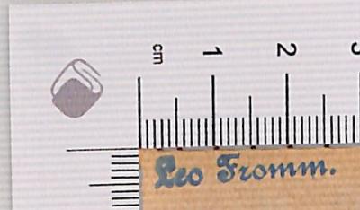 - (Fromm, Leo), Stempel: ; 'Leo Fromm'.  (Prototyp)