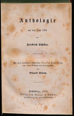 DLIT8286 : Anthologie auf das Jahr 1782 (1850)