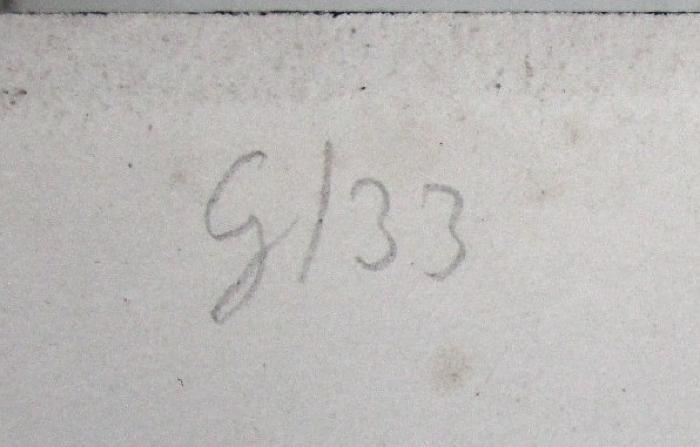 J / 1447 (unbekannt), Von Hand: Nummer; 'G/33'. 