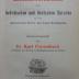 Sa 589: Taschenwörterbuch der hebräischen und deutschen Sprache zu den gelesensten Teilen des alten Testaments (1905)