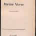 DLIT8318 : Meine Verse (1905)