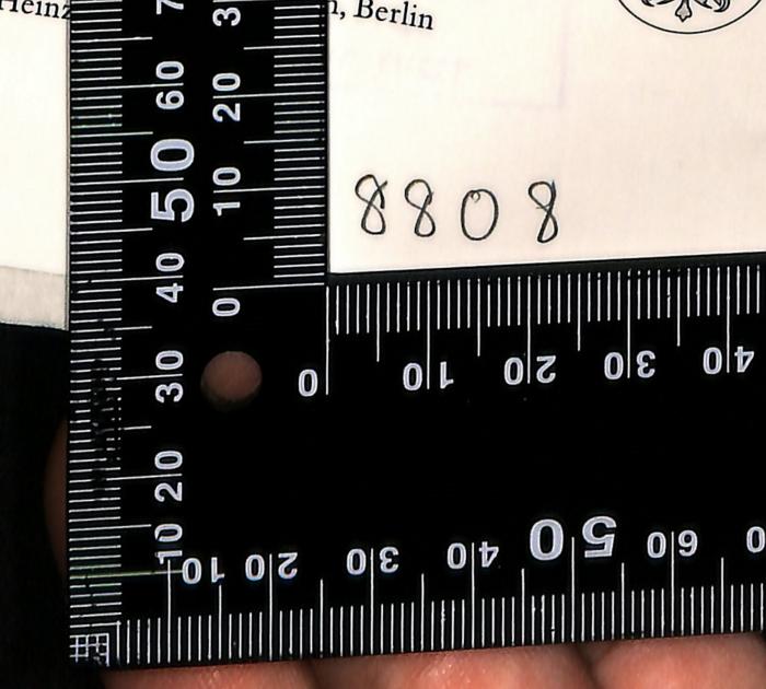 -, Von Hand: Nummer; '8808'