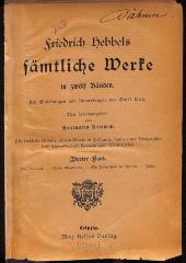 DLIT8390:4/6 : Friedrich Hebbels sämtliche Werke