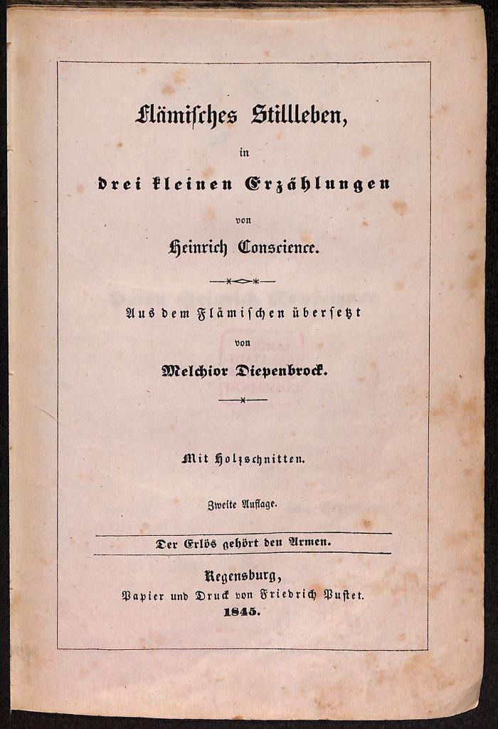 DLIT8571 : Flämisches Stilleben in drei kleinen Erzählungen (1845)