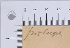 - (Engel[s][?], Fritz ), Von Hand: Autogramm; 'Fritz Engel[s]?'.  (Prototyp)