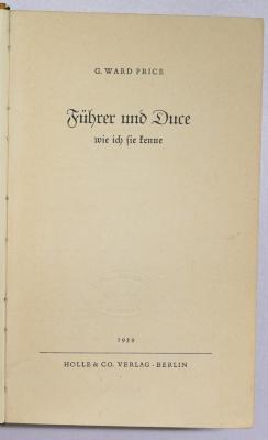 B 671 : Führer und Duce wie ich sie kenne (1939)