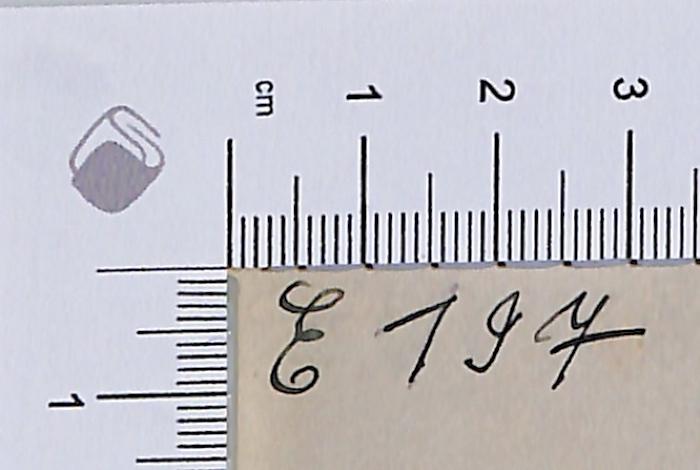 -, Von Hand: Notiz; 'E 197'