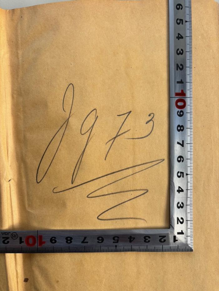 -, Von Hand: Nummer; 'Jg73'