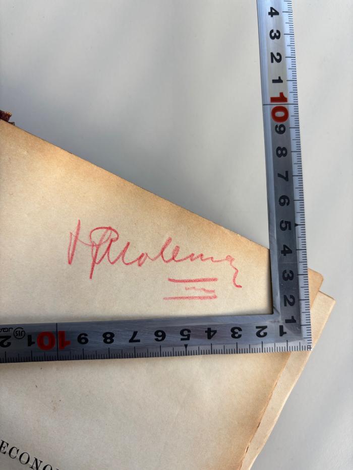 - (Molemann, H.P. ), Von Hand: Name; 'HP Molemann'. 