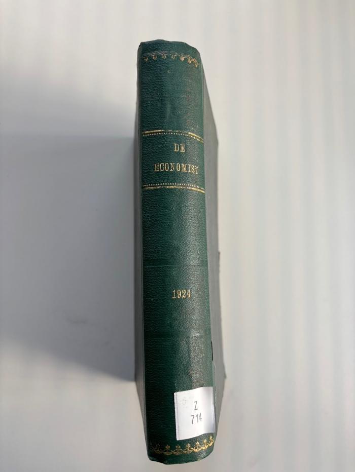 Z 714 (ausgesondert) 1924 : De Economist (1924)