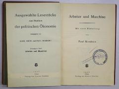 B 709-20a : Ausgewählte Lesestücke zum Studium der politischen Ökonomie. Arbeiter und Maschine (1926)