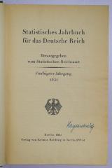 B 897a (1931) : Statistisches Jahrbuch für das Deutsche Reich (1931) (1931)