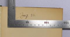 - (Zweig, Konrad;Zweig, Annelise), Von Hand: Autogramm, Name, Datum; 'Zweig 33.'. 