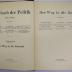B 881a :  Handbuch der Politik : Der Weg in die Zukunft. (1922)