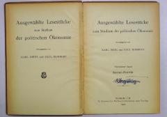 B 709-14 : Ausgewählte Lesestücke zum Studium der politischen Ökonomie. 14, Sozial-Politik (1922)