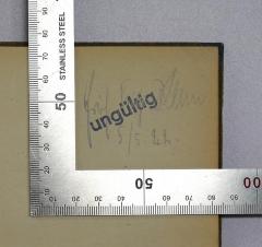 - (Klein, Erich Fritz), Von Hand: Autogramm; 'Erich Fritz Klein 5./5.22.'. 