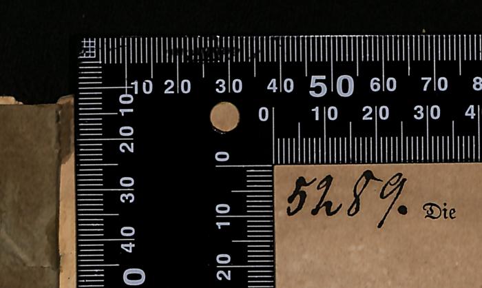 - (Jüdische Gemeinde zu Berlin), Von Hand: Signatur; '5289'. 