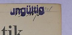 - (Lyzeum und Oberlyzeum Zehlendorf), Von Hand: Signatur; 'Ve 153'. 